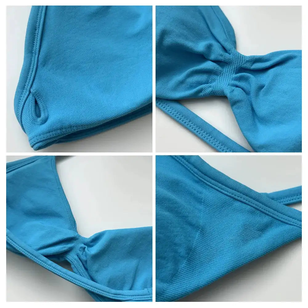 Seamless 2 Pieces Strappy Yoga Halter Bras Sets Scrunch Butt Sports Shorts Quick Dry Backless Gym Crop Tops with Pad Push Up Set