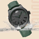 Heroforce Matte Black Leather Watch