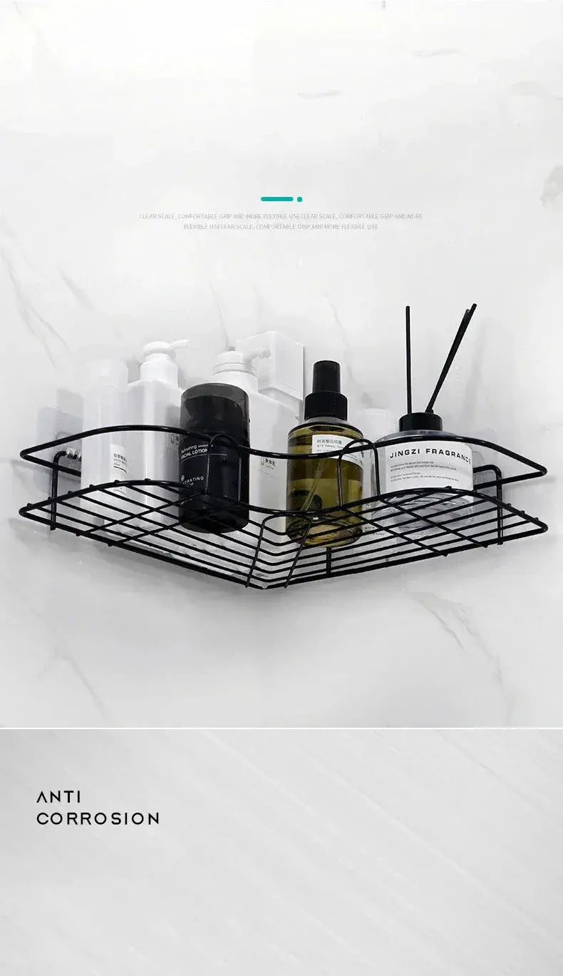 Clutter Free Bath Triangle Shelf Storage — product view 11