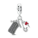 Sterling Silver Charm Beads Mask