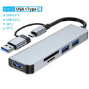 USB C Hub 8 In 2 Type C Splitter USB 3.0 Hub Adapter