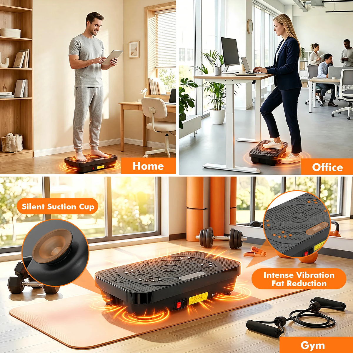 Vibration Plate Exercise Machine Home Fitness Machine Bluetooth — product view 5
