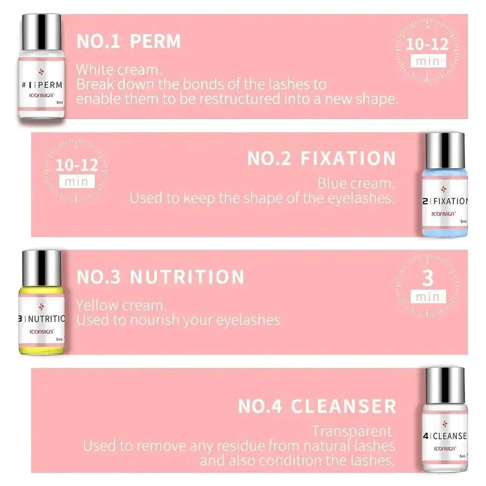 Professional Lash Lift Kit for Lasting Curled Lashes