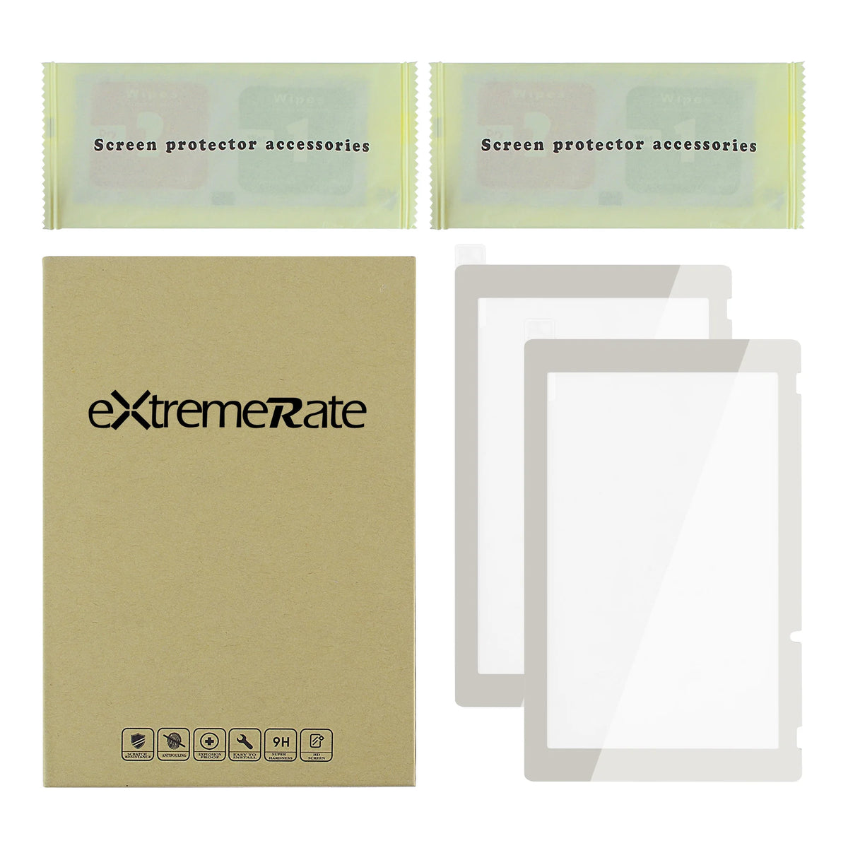 eXtremeRate 2 Pack Border Transparent