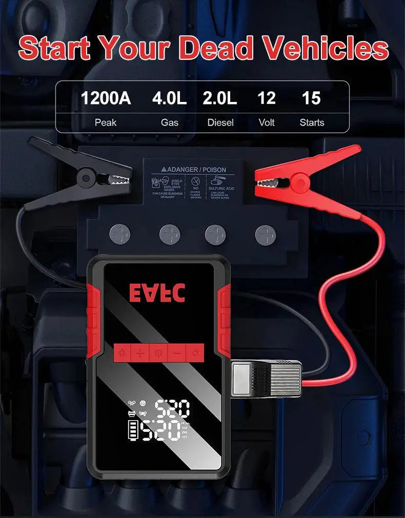 Car Jump Starter and Air Compressor — product view 14