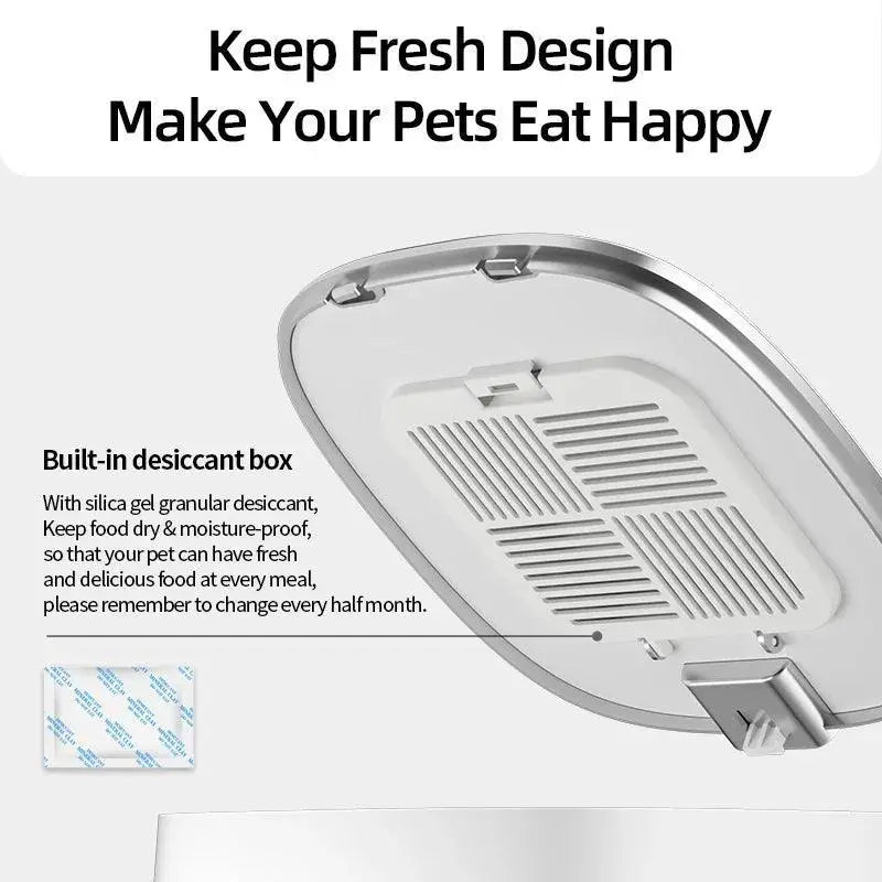 Rojeco Smart Cat Feeder WiFi Remote Control Auto Dispenser