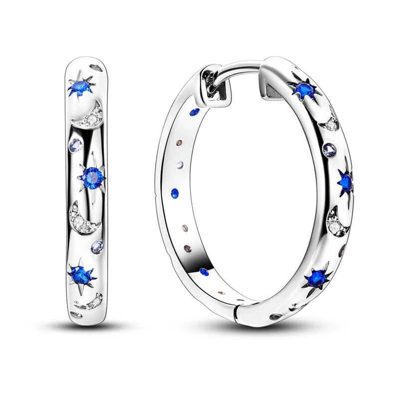 Mula Sterling Silver Hoops Earrings