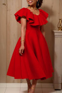 Summer Party Dress for Plus Size Women Elegant Fashion