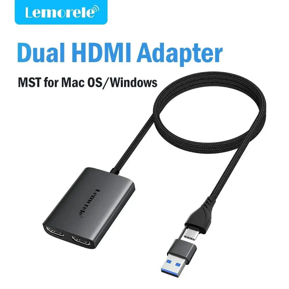 Dual USB-C Docking Station - Office — product view