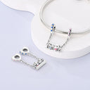 Silver Plated Dangle Charm Beads