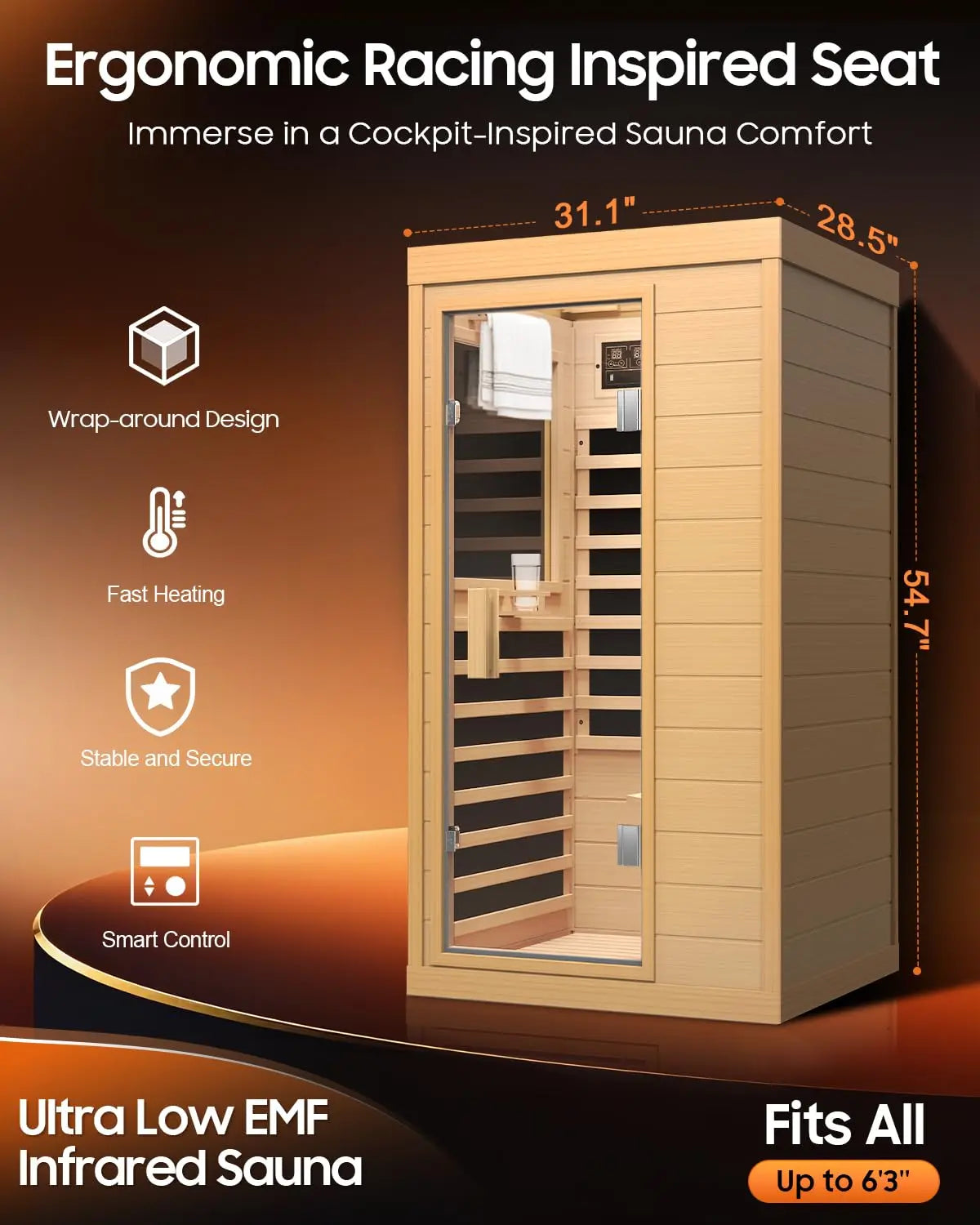 Hemlock Infrared Sauna Room