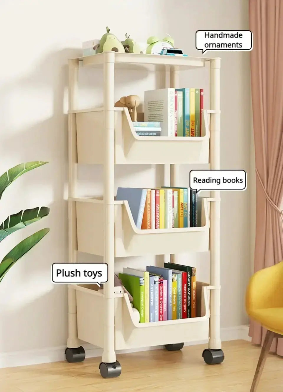 Storage Cabinet On Wheels for Kitchen — product view 9