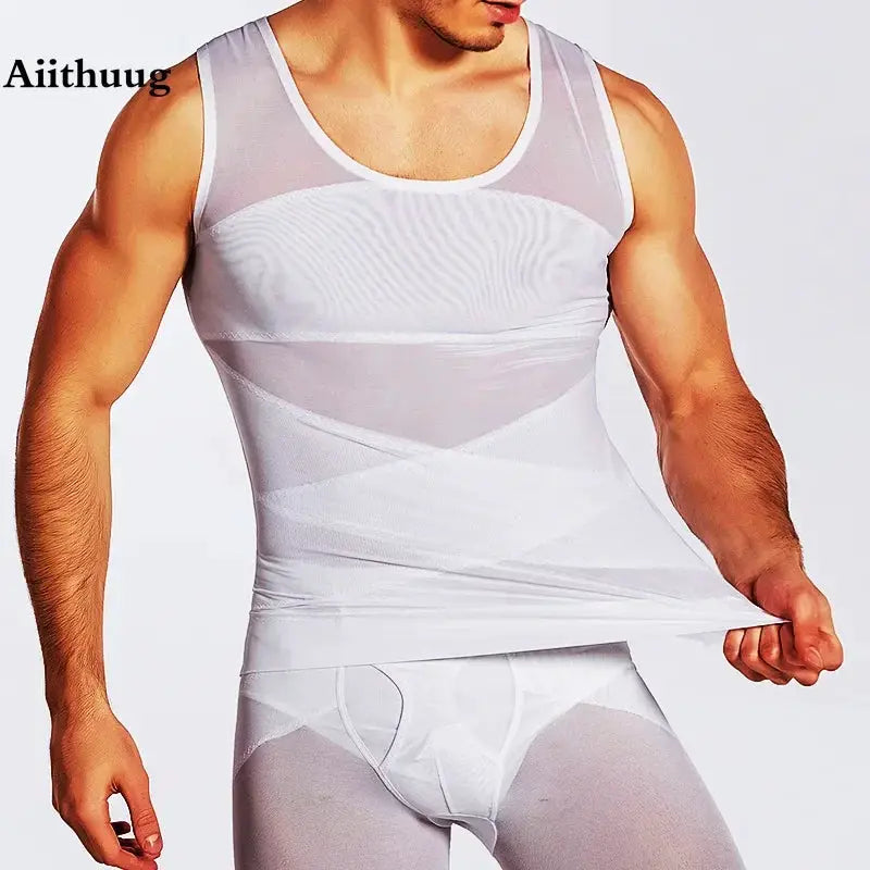 Men's Slimming Compression Tank Top for Tummy Control