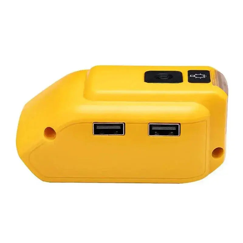 Multi Function Battery Adapter USB Power Bank LED Light Tool