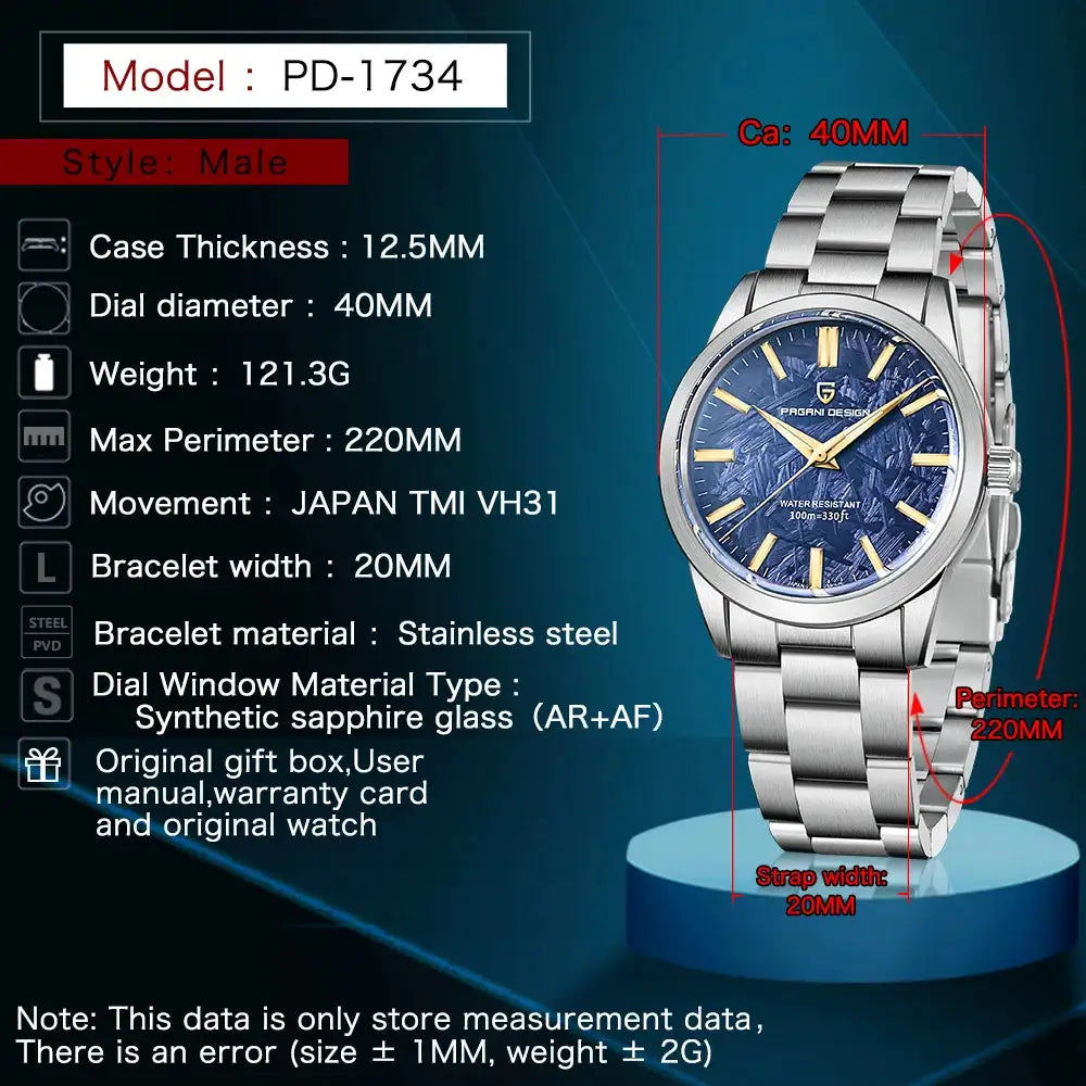 Pagani Luxury Quartz Watch — product image 2