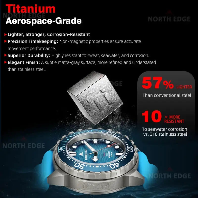 Titanium Case Solar Dive Watch — product image 3