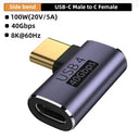 Type C Adapter With 90 Degree Angled Design