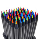 10 Pcs Colored Black Wood Pencils for Sketching and Coloring