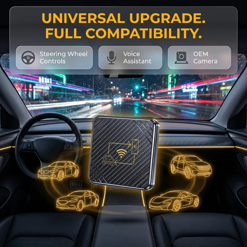 2-in-1 Wireless CarPlay Android Auto