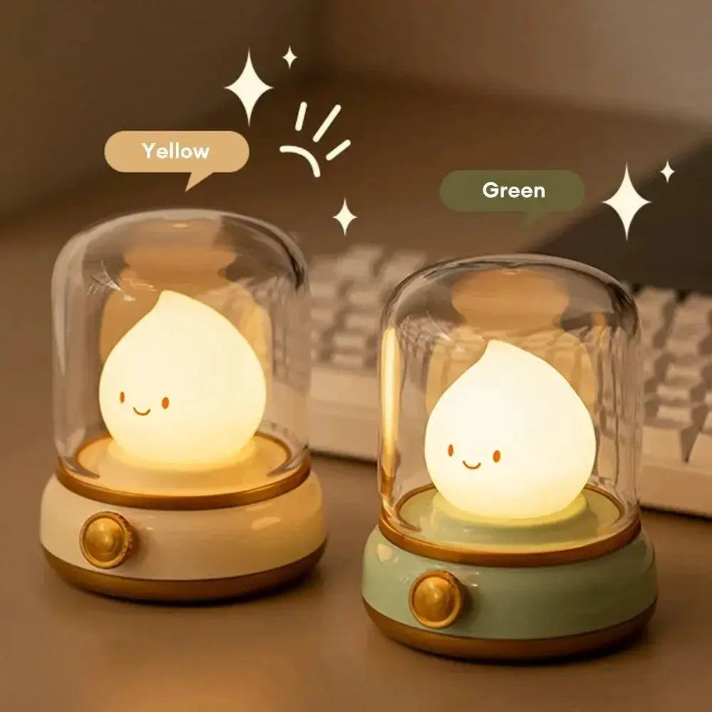 Mini Desktop LED Night Lamp USB Rechargeable Cute Desk Lamp