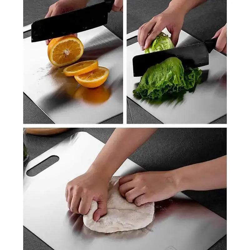 1.5mm Thick Titanium Cutting Board Camping Block for Cooking - OurLum.com