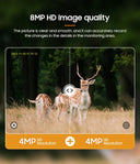 INQMEGA 8MP 4G SIM Card WIFI Solar Camera Outdoor Security