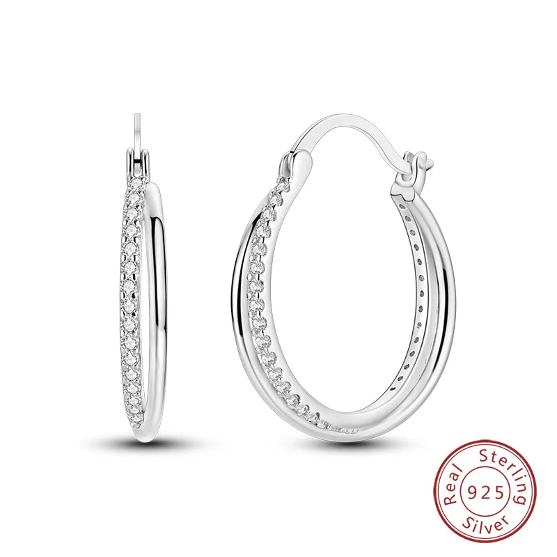 Charm Double Hoop Earrings
