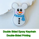 Custom Acrylic Keychain with Personalized Holographic Charm