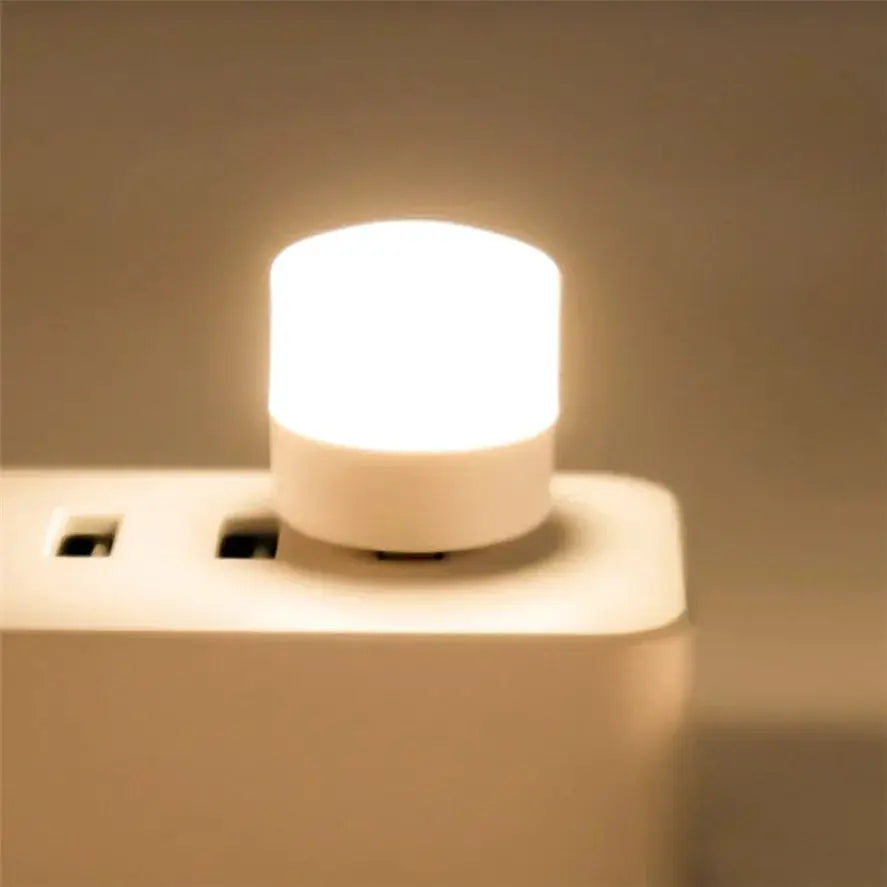 Compact USB Plug Lamp LED Night Light Mini Book Reading