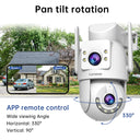 Lenovo 4K WiFi Surveillance Camera Outdoor Dual Lens PTZ IP