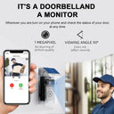 Solar Wireless Outdoor Video Doorbell 2K IP65 Weatherproof Never Miss A Visitor