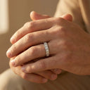 Moissanite Ring In Sterling Minimalist