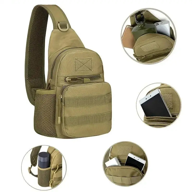 Military Chest Sling Backpack for Trekking and Hiking