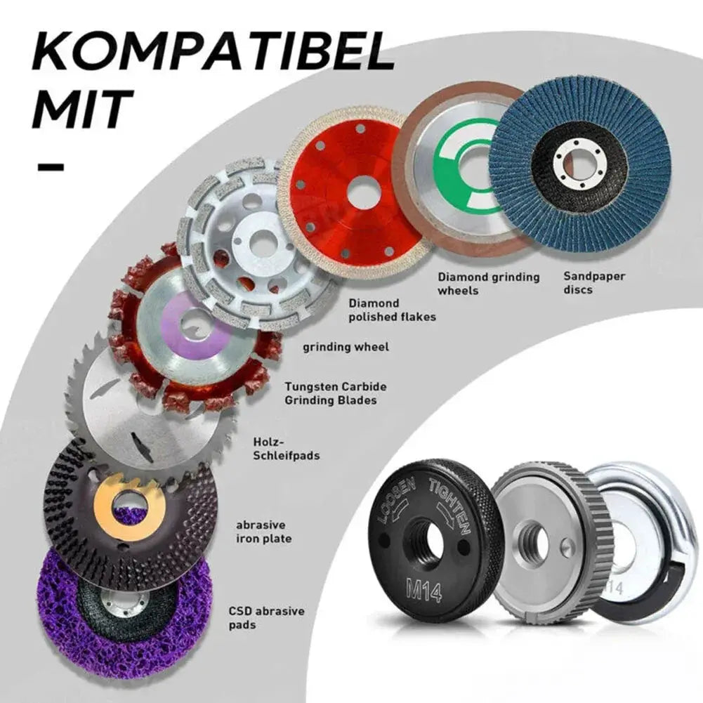 Angle Grinder M14 Flange Nut Set For Bosch And Makita