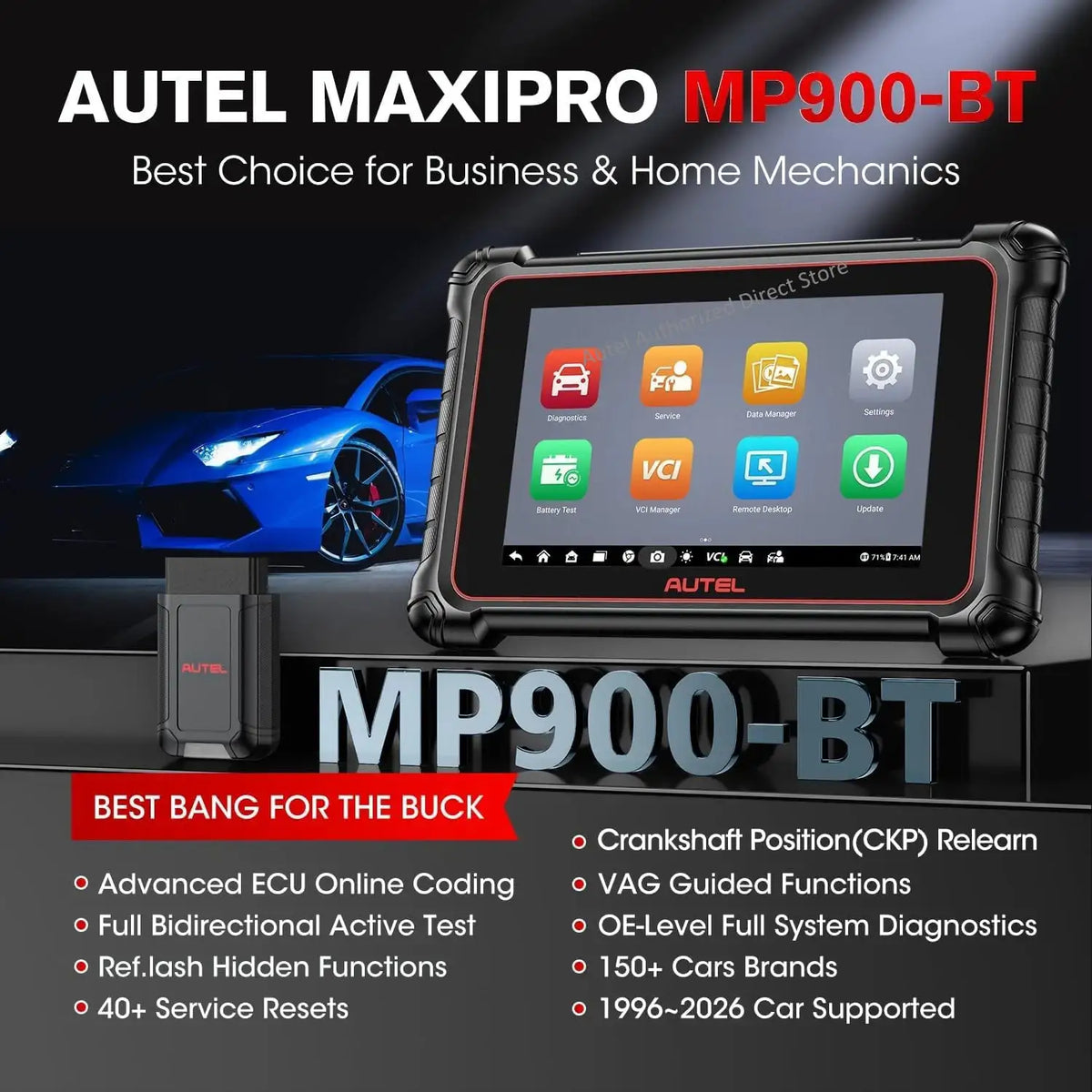 Autel MP900BT Automotive Scanner
