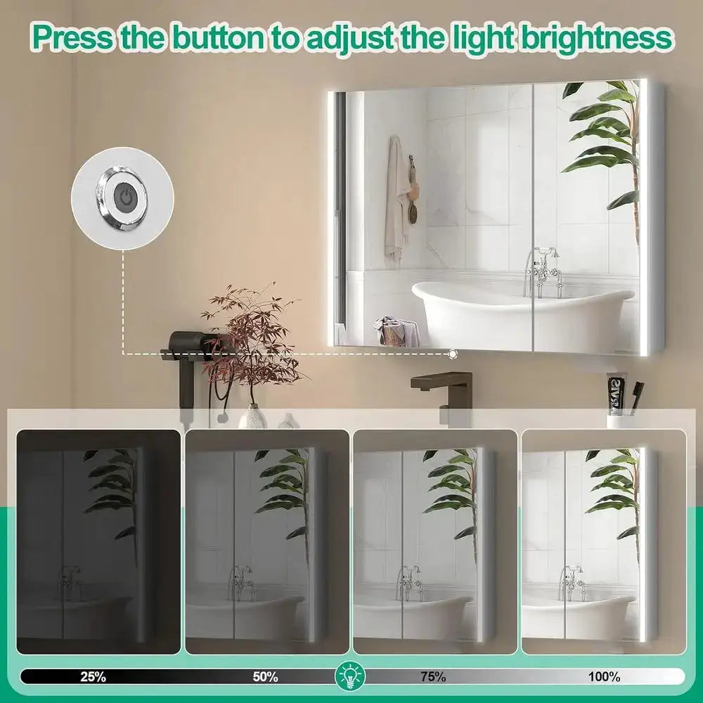 LED Bathroom Mirror Cabinet With Light — product image 5