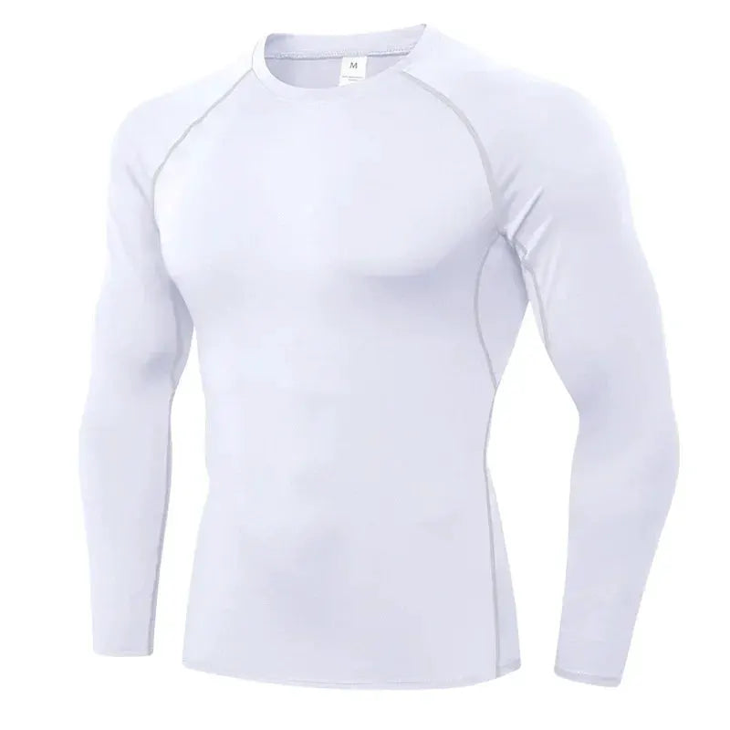 Mens Compression Long Sleeve Shirt for Gym and Workout