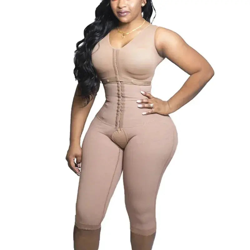High Compression Fajas Bodysuit With Tummy Control Shapewear