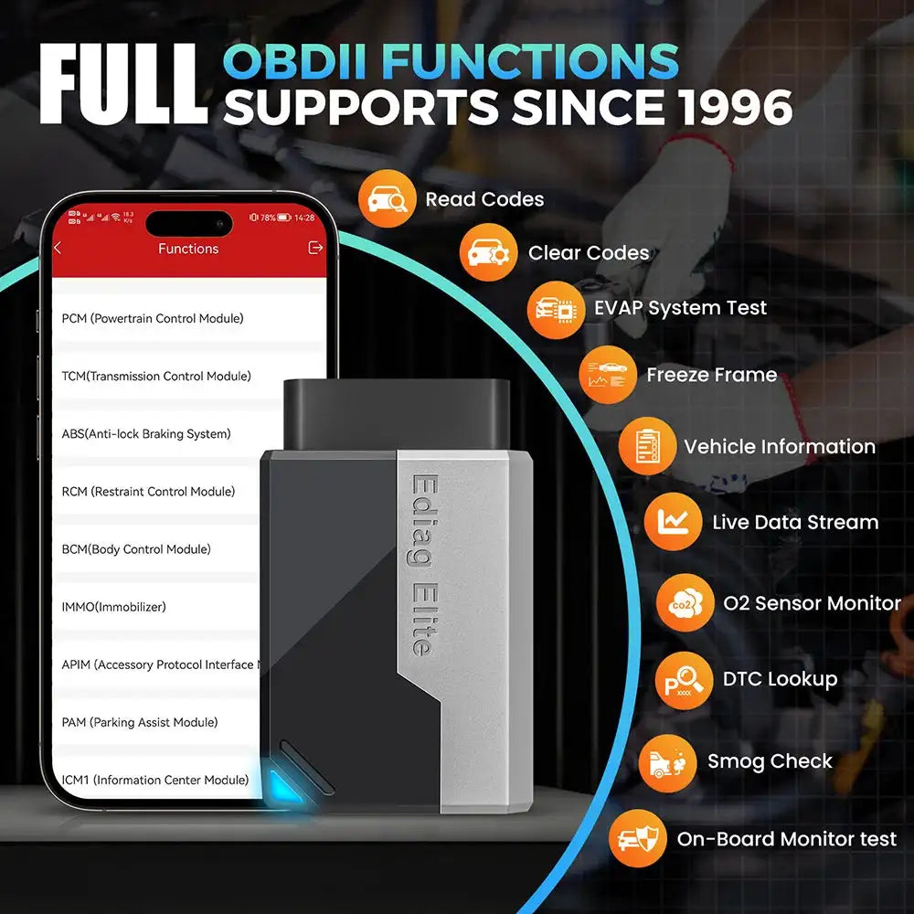 [Lifetime Free Update ] KINGBOLEN Ediag Elite ALL Software Bi-Directional Scanner &15 Resets Car Diagnostic Tool pk Thinkdiag