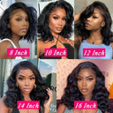 Short Brazilian Body Wave Lace Front Wig 13x4 Human Hair Bob