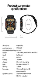 Military Outdoor GPS Sports Smart Watch Men