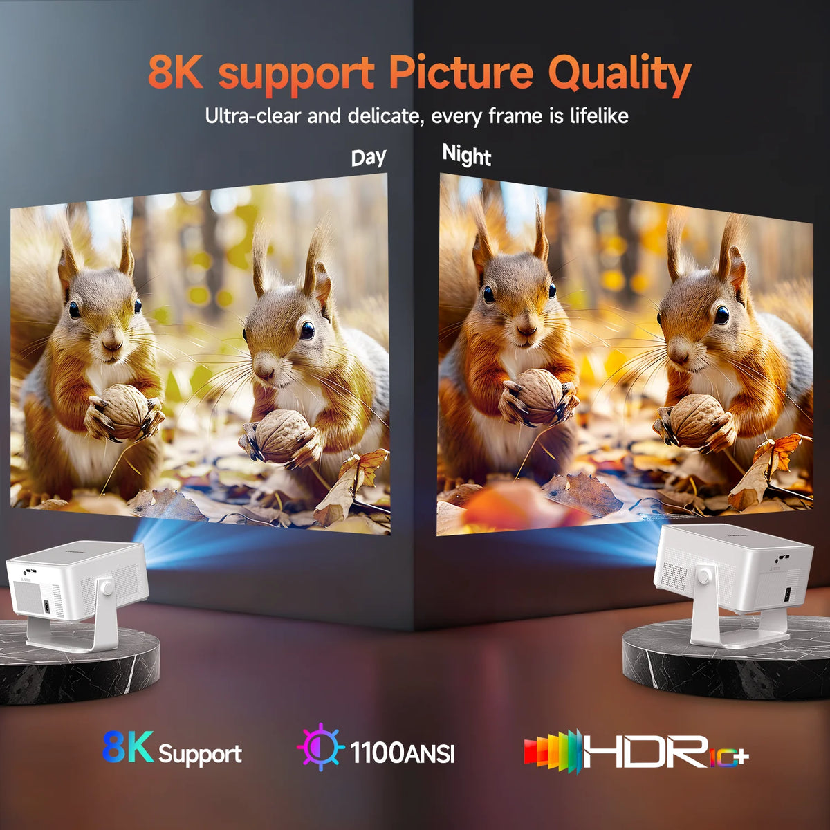 Magcubic Portable Outdoor Projector Projector Auto Focus Support — product view 4