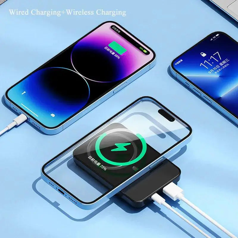Magnetic High Speed Wireless Charger Portable Power Bank