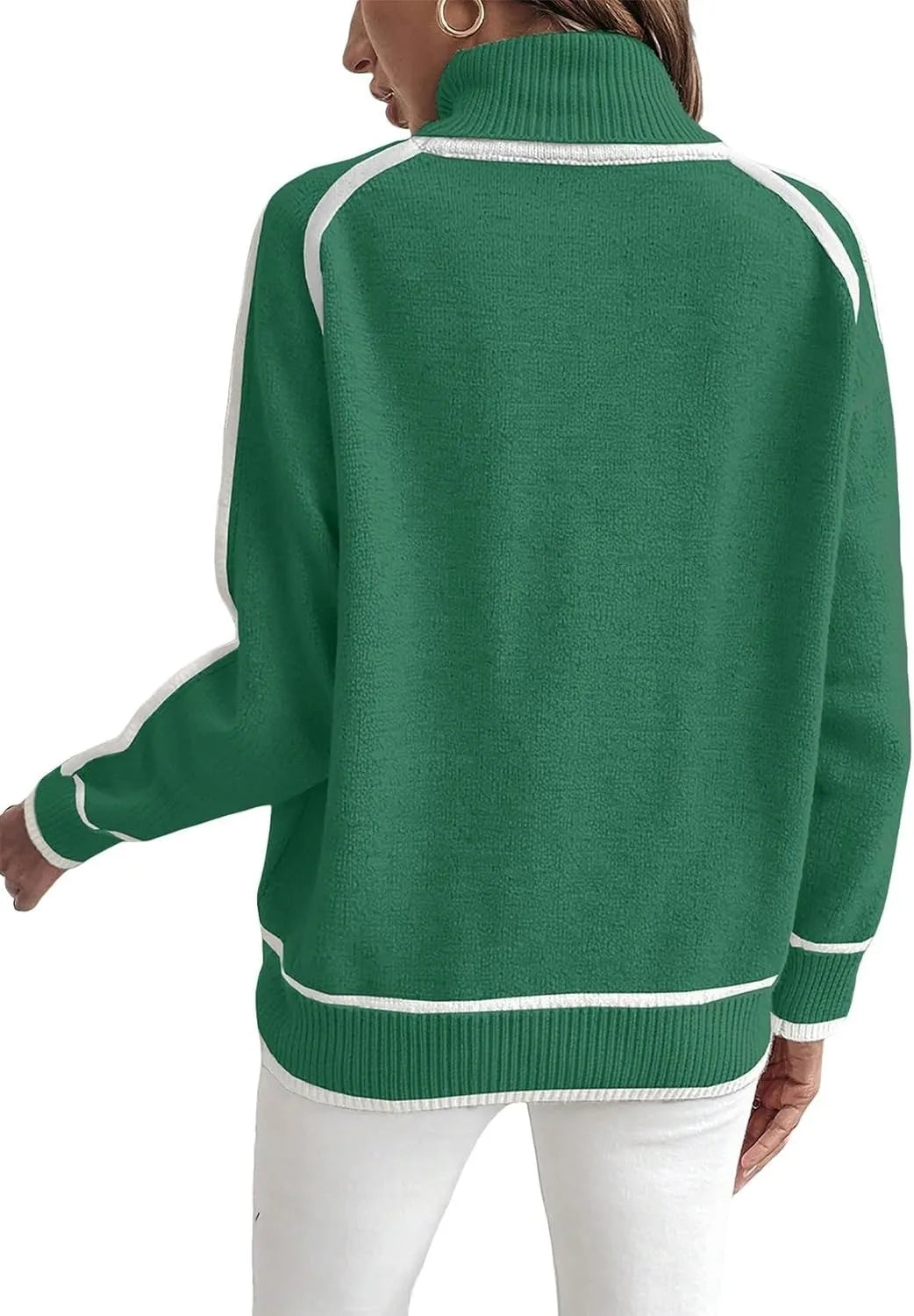 High Neck Elegant Pullover Sweater