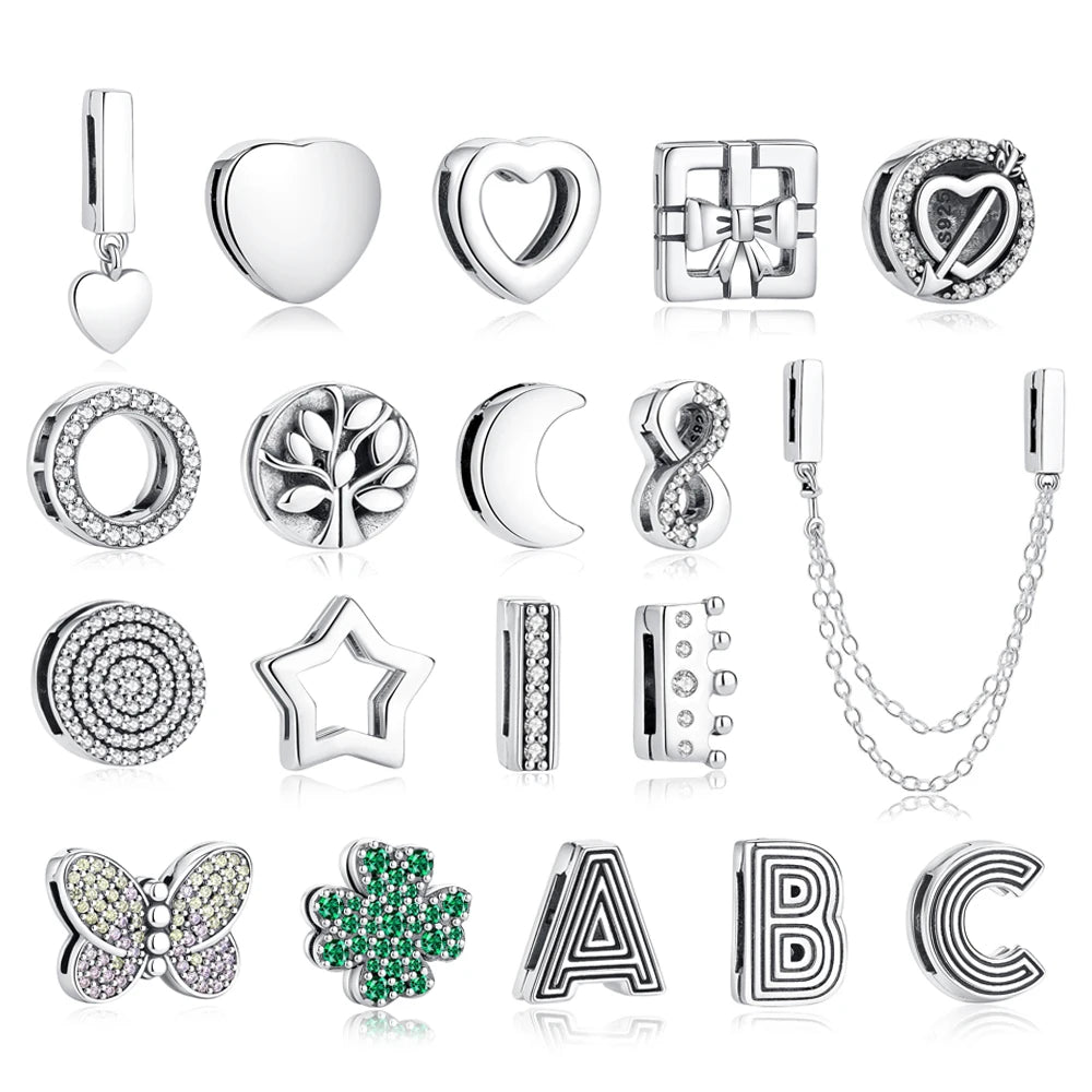 Sterling Silver Charm Flat Clip