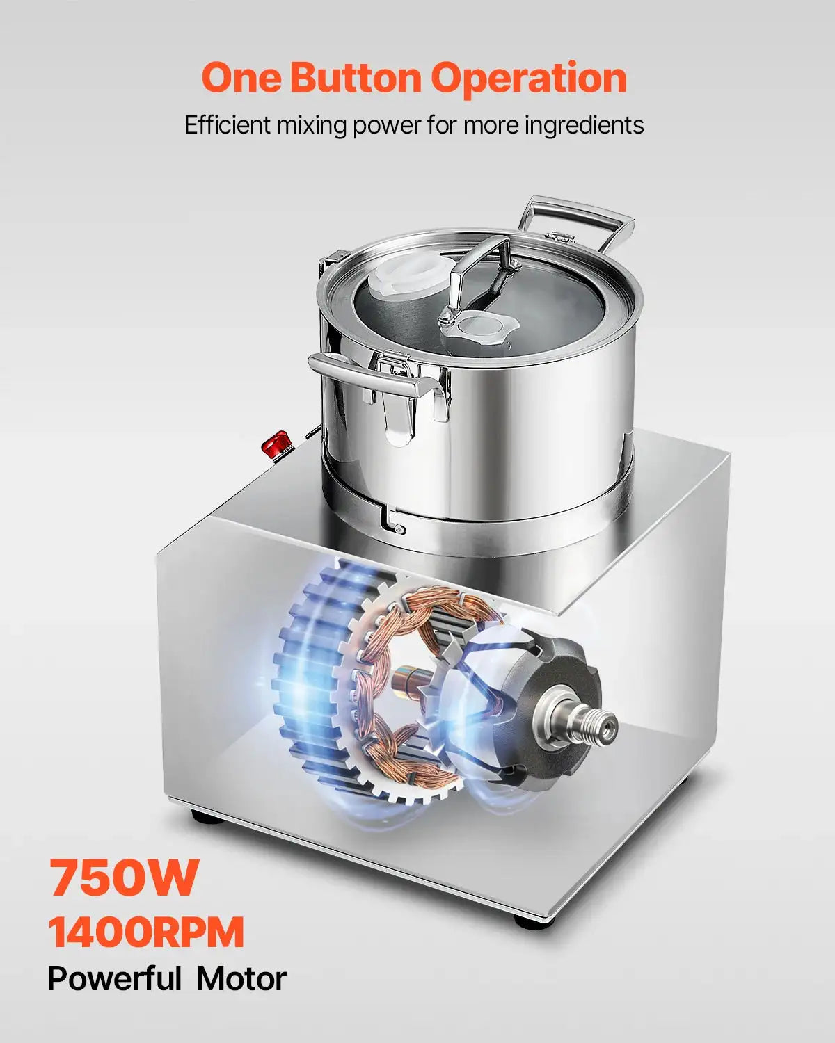 SucceBuy Food Processor & Vegetable Chopper Food-Grade Stainless — product view 6