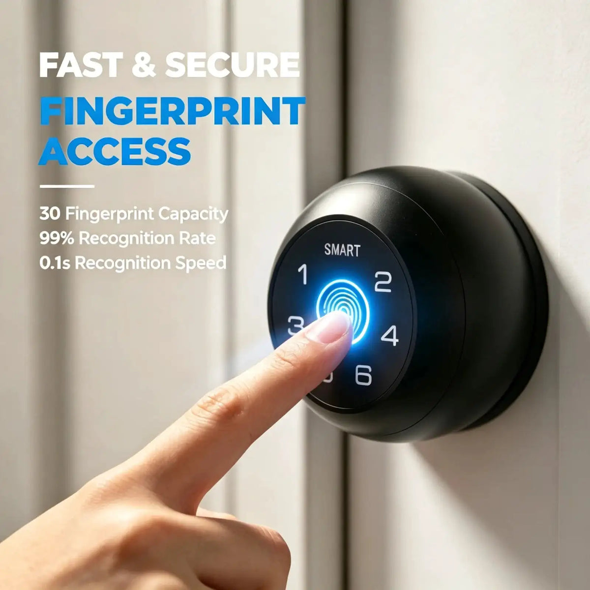 Smart Interior Keyless Fingerprint Lock — product view 4