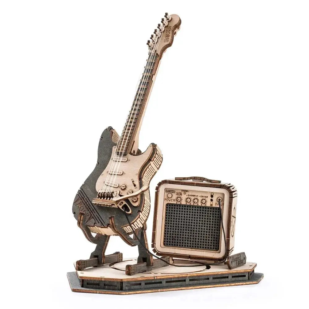 Robotime ROKR Electric Guitar 3D Wooden Puzzle Set