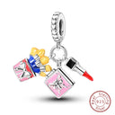 Sterling Silver Heels Lipstick Camera