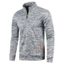 Spring Thicker Men's Half Zip Pullover Hoodie Sweatshirt